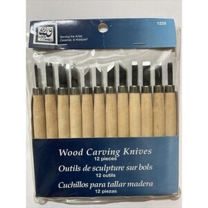 Loew Cornell Wood Carving Knives 12 Pieces No. 1229 New Factory Sealed